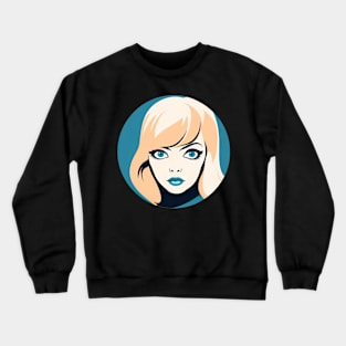 Blonde Woman Crewneck Sweatshirt